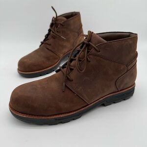 Red Wing Worx Zinc Brown Leather Safety Toe Work Boot Size 9.5 M